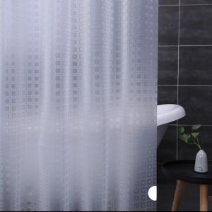 Waterproof Magnetic Shower Curtain Set Bathroom Partition Door Curtain No Drilling Required Bath Room Blind PEVA Nordic Style