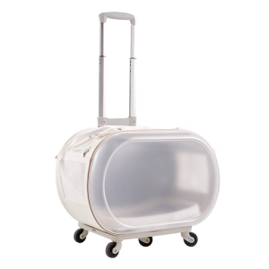 PETSEEK | Travel And Airline Compatible Pet Carrier With Wheel