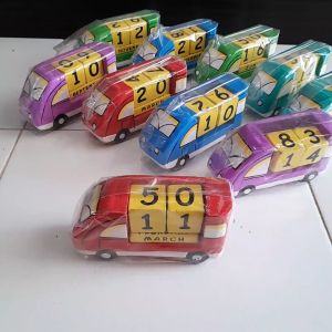 Kalender kayu patung celepuk kotak kerajinan handmade bali