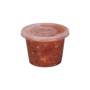 Transparent round Takeout Disposable Soup Bowls with Lids Plastic Injection Commercial Use Ice Powder Sample Soup Packaging