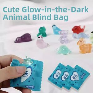 Glow In The Dark 3D Miniature Animal Toys Blind Bag