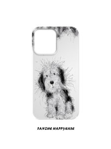 Cute Doggo Furry Phone Case Full Protection Anti-Fall Simple Design for  15 14pro Huawei Mate60pro Xiaomi 14 Eco-Friendly Plastic Shell