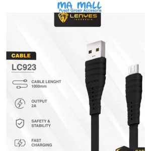Lenyes Kabel Data Cable Fast Charging Lenyes Micro Usb Type Tipe C Lightning 2A Quick Charging