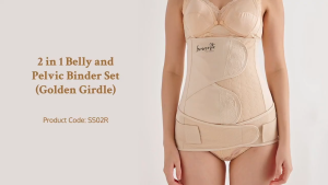 Bmama Postpartum Belly Binder Pelvic Belt Natural/Csection Firm Slimming Abdominal Recovery Shaper SS02R