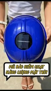Mũ lao động công trường mũ bảo hộ lao động có quạt làm mát chạy bằng năng lượng mặt trời cao cấp