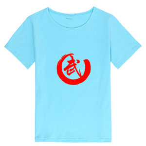 Adult and Children Martial Arts T-shirt Pure Cotton Short Sleeve Tai Chi Taekwondo Sanda Martial Arts Cultural Shirt Dance T-shirt