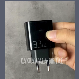 PROMO Aubess Kepala Charger Fast Charging Dual Port Universal 65W - GAN001