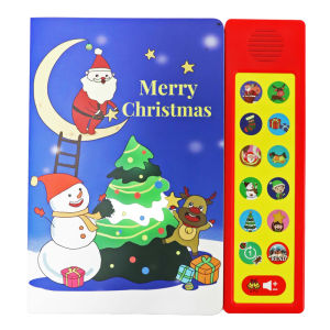 Interactive Early Education Christmas Song Jingle Bells Audio Book English Childrens Rhymes Cognitive Enlightenment Toy Book