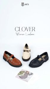 SEIS Clover Sepatu Docmart Wanita / Loafers Wanita
