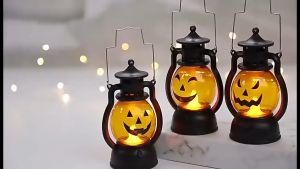 Đèn lồng bí ngô cầm tay trang trí Halloween lễ hội Ma