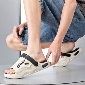 MingYao Mens Slippers 2025 New High-End Outdoor Sports Anti-Slip Deodorant Thick Bottom Fashion Summer Beach Sandals