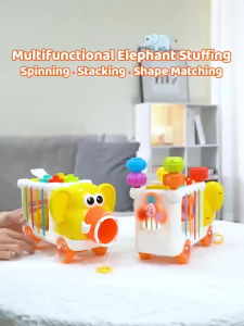 Đồ Chơi Bận Rộn Xe Voi Đa Năng Toykingdom - Đồ chơi Giáo Dục Nhiều Màu Sắc Cho Bé