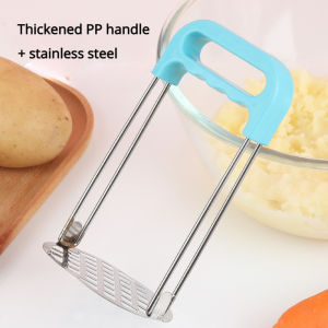 Stainless Steel Pressed Potato Masher Fruit Vegetable Crusher Tools Kitchen Accessories Supplies Reusable Garlic Press