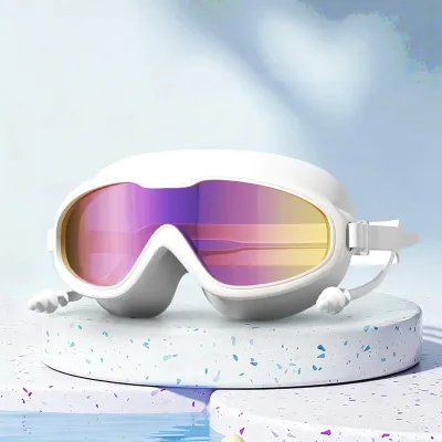 Clear Anti-Fog Waterproof Splash Proof Goggles for Glasses Wearers Swimming