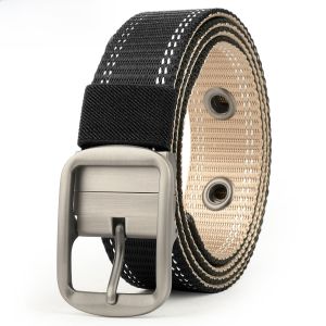Tucano | Casual Mens Belt TUCANO Woodpecker Canvas Rotatable Buckle Training Military Style Fashionable All-Match Alloy Needle Buckle