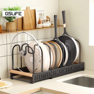 Gslife Kệ Để Nồi-Giá Úp Nồi Chảo Đa Năng Có Thể Điều Chỉnh Độ Dài Đến Tiết Kiệm Không Gian Kệ Nhà Bếp