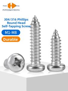 POWER&STRONG | 304 316 Stainless Steel Self-Tapping Screws M1M3M4M5M8