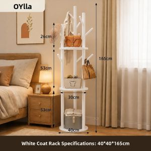 OYIla | Rotatable Wooden Coat Stand