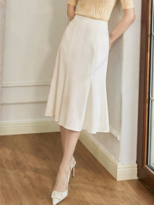 Roey s house | Chân Váy Ôm Trắng Dài Mid-Length Mermaid Giảm Béo