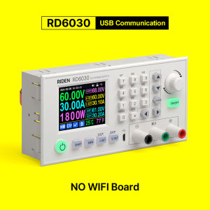 RD6030W RD6030 60V 30A DC Adjustable Step Down Voltage Bench Regulated Power Supply Buck Converter Battery Charging&1500W PSU
