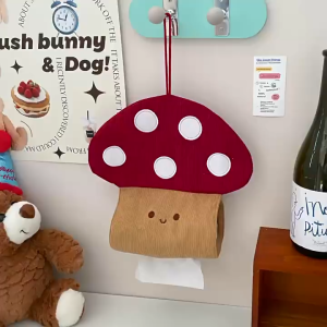 🇹🇭[พร้อมส่งจากกทม.] 🥑 กล่องทิชชู่เห็ดน่ารัก ใส่ทิชชู่ ติดผนัง แขวนผนัง ม้วนกระดาษกล่องของขวัญ ถุงผ้าใส่ทิชชู่รูปเห็ด