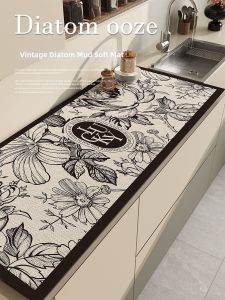 Waterproof Heat-Insulating Kitchen Bar Counter Mat Customizable Diatomite Mat