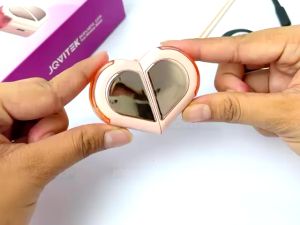 KOOYIINN Heart Love TWS headset bluetooth lucu In-Ear hendset bloetooth 5.3 Two Ways Model earphone hifi sound Headphone Anak Perempuan - EP39