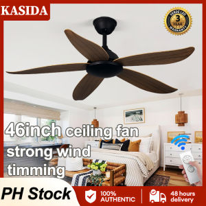 KASIDA Nordic Modern ceiling fan with remote control 42/52Inch fan light Industrial ceiling fan big size 6 Speeds ceiling fan heavy duty Dc motor Silent ceilings fan for living room bedroom