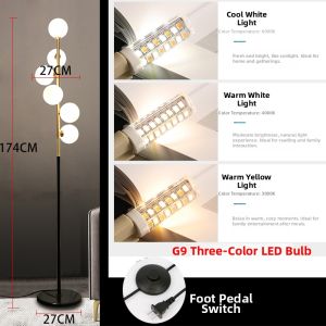 QIXIONG | Nordic Luxury Standing Multi-head Creative Floor Lamp