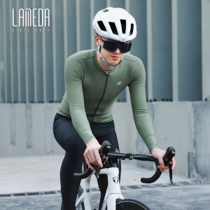 LAMEDA New Cycling Jersey Man Bike Shirt Long Sleeve Top Spring Summer MTB Road Bike High Elasticity Breathability Sweat-wicking Slim Fit Professional Bicycles clothing BiYi