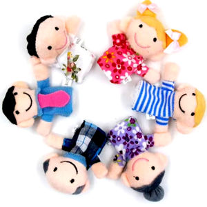 8/10Pcs Set Finger Puppets Family Animal Style Role Play Plush Doll Birthday Festival Party Game Rewards Gift for Boys Girls ZYF