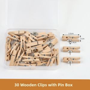 QINGPIN | Boxed Wood Decorative Pins