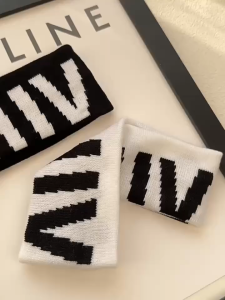 ผ้าคาดผมออกกำลังกายตัวอักษร 2024 ผ้ายืดถักยืดหยุ่น ดีไซน์มินิมอล หลายสไตล์ สำหรับผู้หญิง