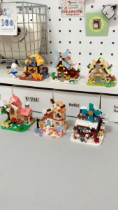 Mekansm Windmill Little House Cute Nano Bricks DIY Assemble Toys Street View Four Season Gift Kids