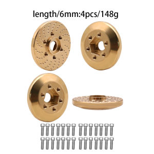 Brass Wheel Hex Hub Adapter for 1.9 2.2 Beadlock Wheel Rim RC Crawler Car Axial SCX10 Capra TRX4 TRX6 Weights