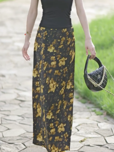 MANMI | Váy Dài Tùng Xòe Cao Waist Fishtail Pháp Sang Trọng