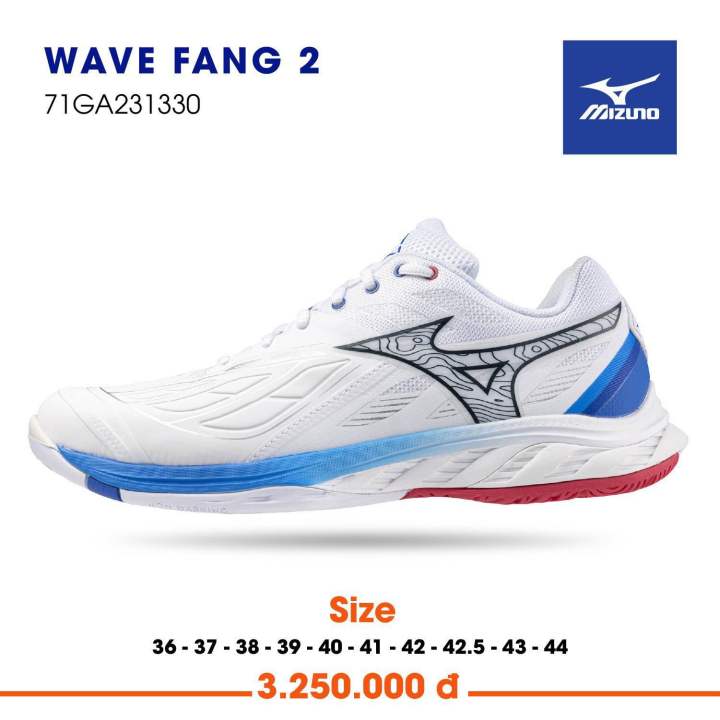 Giày cầu lông mizuno wave fang 2 chính hãng