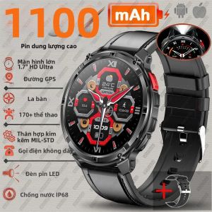 Đồng Hồ Thông Minh T-Rex3 Ultra 1100mAh Có La Bàn GPS Khả Năng Chống Nước IP69K Thiết Bị Theo Dõi Thể Thao Ngoài Trời Dành Cho Quân Đội Hỗ Trợ Android Wear Và iOS