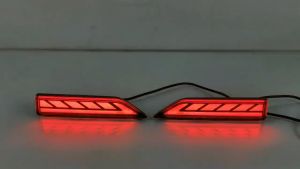 SNCN 2PCS 12V Car LED Rear Bumper Lamps For Toyota Veloz 2021-2023 Fog Lamps Brake Turn Signal Reflector Indicators Taillights
