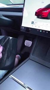 For Tesla ModelYL YJuniper Central Control Panel Electrostatic Adsorption Sticker Model3 Highland Console Protect Silicone Cover