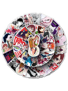 High Definition Waterproof Erkulan Lingse Tao Cartoon Stickers 50 Pieces Fridge Decal Guka Shell Business Supplies