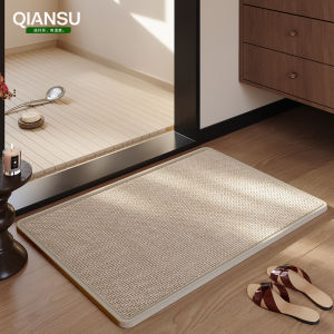 Quick Dry Linoleum Bathroom Mat Foot Pad Toilet Entrance Carpet Anti Slip Waterproof Door Mat Home Decorative Floor Mat