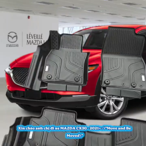 CX30  -Thảm lót sàn MAXXCAR nhựa TPE nguyên sinh đúc 5D cao cấp xe MAZDA CX30  Luxury và Premium