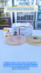 Coloplast 46759 ALTERNA OSTOMY BASEPLATE INT. CONVEX BP 50MM 5S