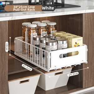GUANGMANZHI | Pull Out Double Layer Spice and Container Organization Storage Basket
