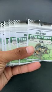 Kail Masyai Auto Flip Hook Otomatis Untuk Ikan Mas Galatama Stainless Steel Anti Karat Boncos Moncel