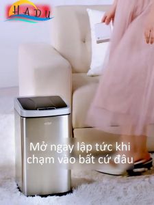 Thùng Rác Thông Minh 6L Inox Cảm Biến Tự Động Kháng Khuẩn Đạt Chất Lượng Đức CCKO