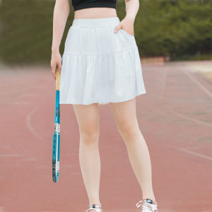 Thể Thao Nữ Váy Ngắn Nhanh Khô Cầu Lông Tennis Chạy Xoài Nửa Thân Xếp Ly Plus Kích Thước Mùa Hè Kích Thước Lớn