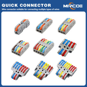 ขั้วต่อสายไฟด่วน MIRCOE 32A อเนกประสงค์ สำหรับเชื่อมต่อสายไฟขนาดเล็ก มีหลายรูปแบบ 1 เข้า 1 ออก 2 เข้า 2 ออก 3 เข้า 3 ออก 4 เข้า 2 ออก 6 เข้า 3 ออก ใช้เป็นสปลิตเตอร์สายไฟ