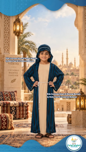 Baby Fourths Couture United Nation UAE Middle East Saudi Arabia Prince in Green Costume National Attire UN Events for Kids